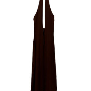 Skims Women's Brown and Burgundy Dress